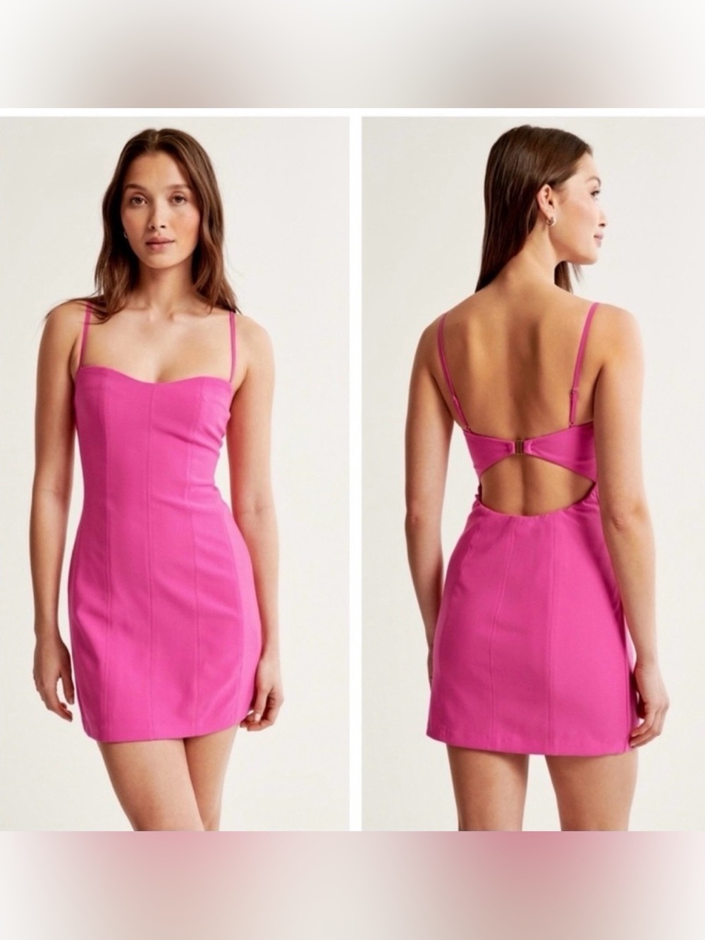 Corset Clasp-Back Mini Dress - Abercrombie & Fitch